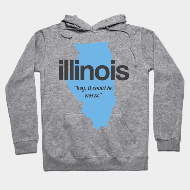 Illinois - "hey it could be worse" Hoodie by AreTherePants